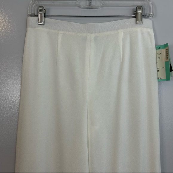 NWT Misook Classic White Pull On Wrinkle Free Acrylic Pants Size Small Petite - Picture 3 of 10